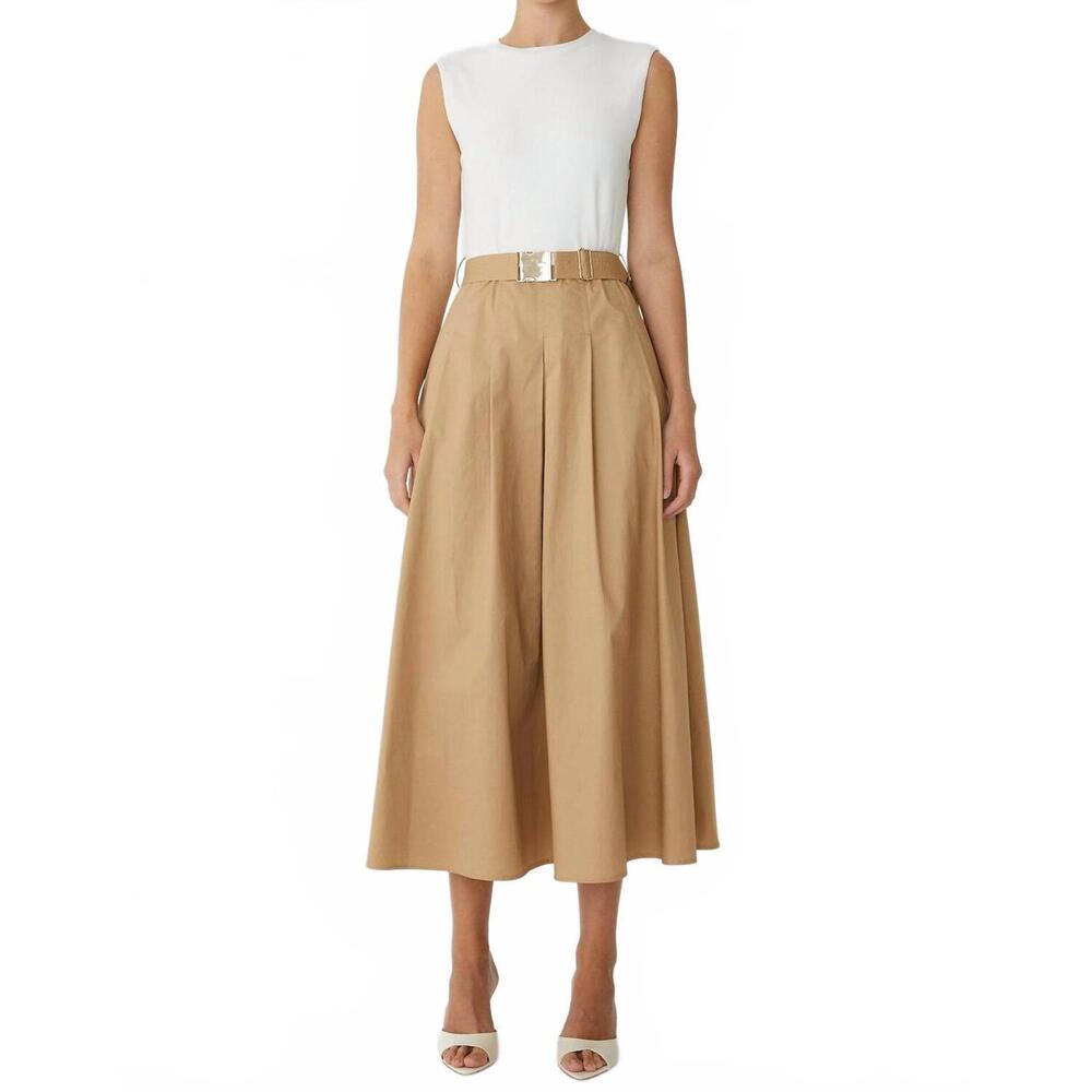 NEW JS71 essie dress in white/khaki